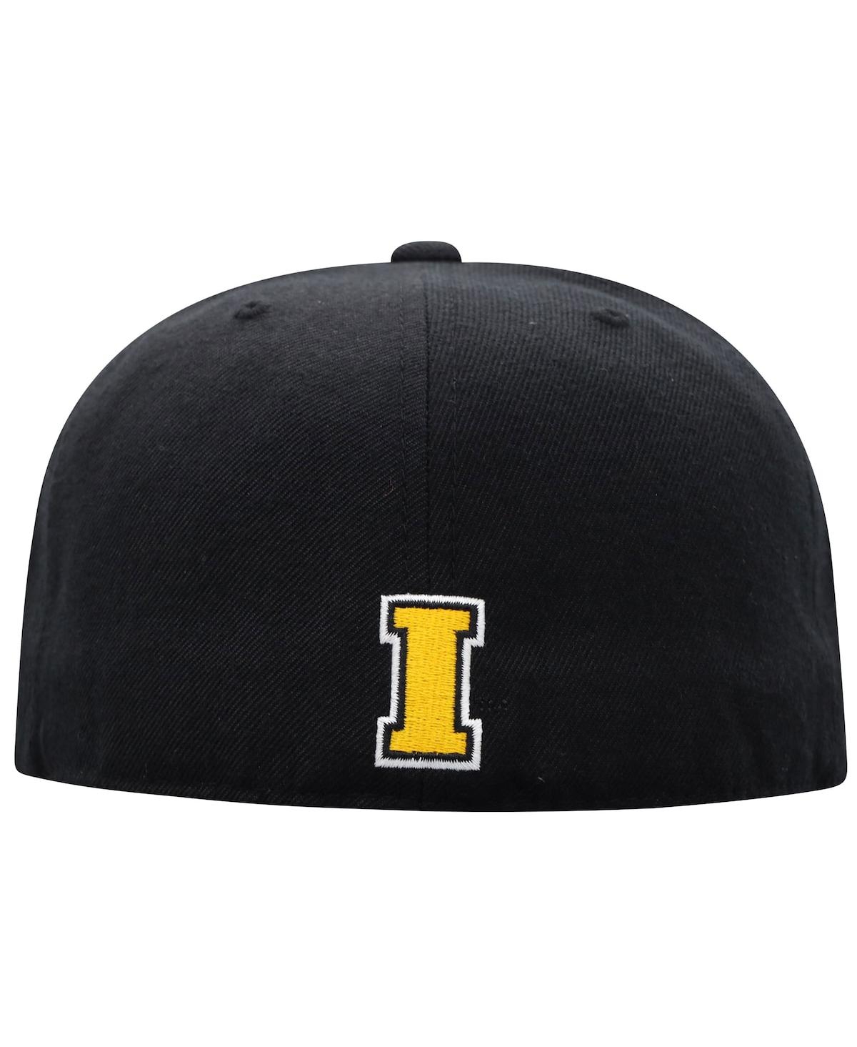 Men's Top of the WorldIowa Hawkeyes Team Color Fitted Hat - Black