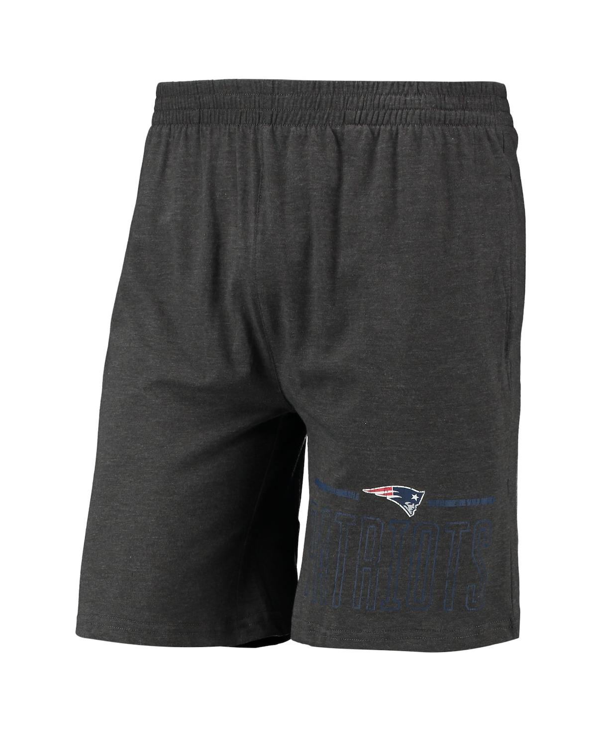 Shop Concepts Sport Men's  Charcoal, Navy New England Patriots Meter T-shirt And Shorts Sleep Set In Charcoal,navy