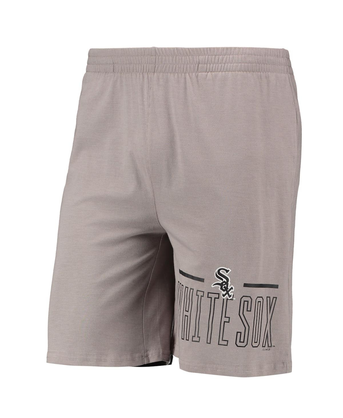 Concepts Sport Men's  Gray, Black Chicago White Sox Meter T-shirt And Shorts Sleep Set In Gray,black