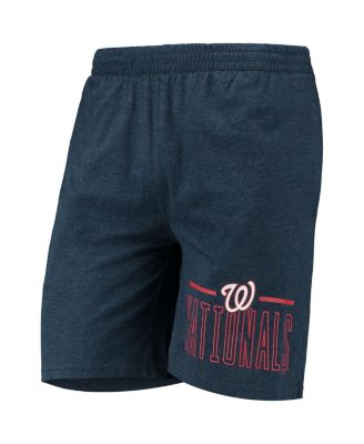Men's Navy, Red Washington Nationals Meter T-shirt and Shorts Sleep Set
