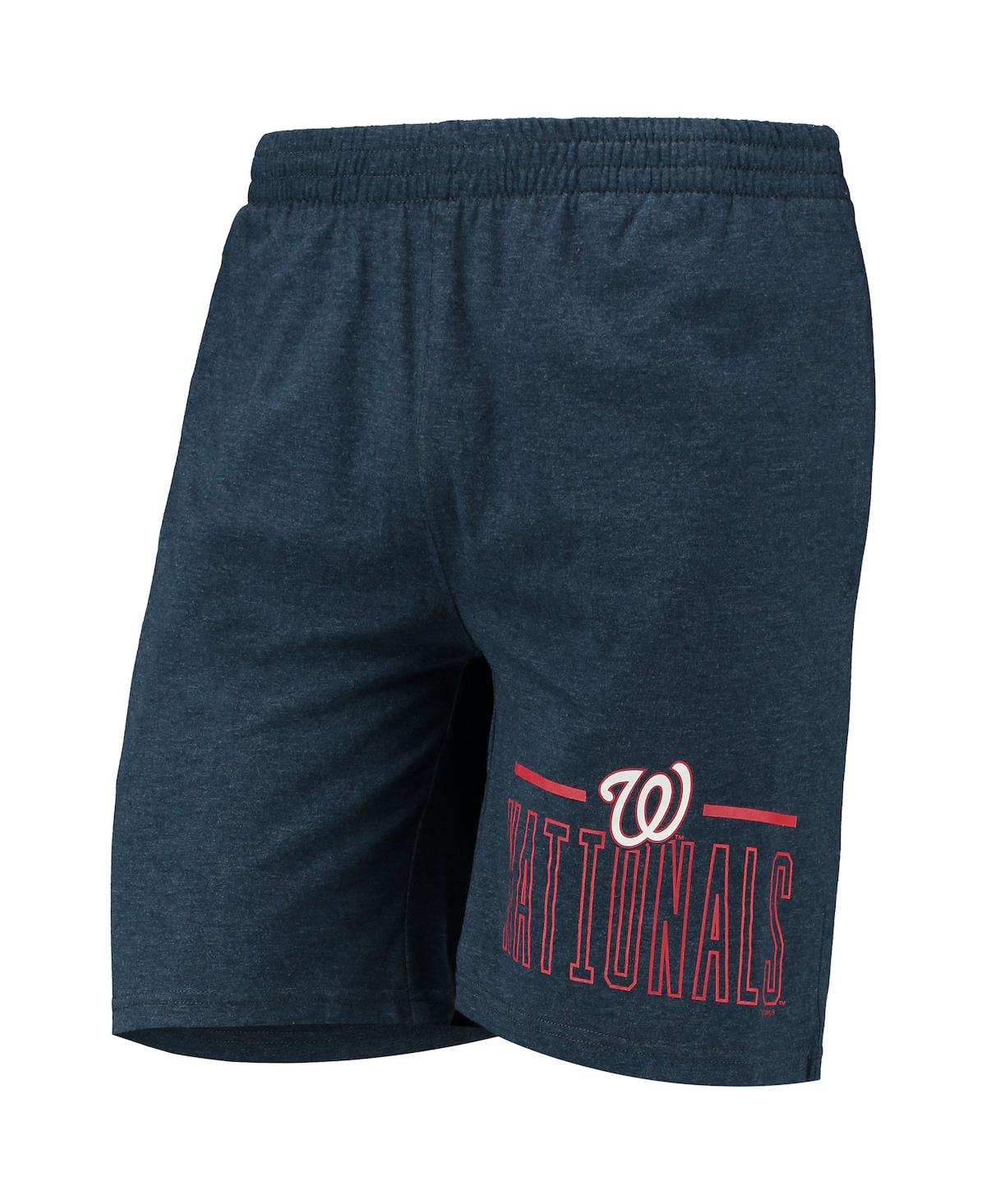 Concepts Sport Men's  Navy, Red Washington Nationals Meter T-shirt And Shorts Sleep Set In Navy,red