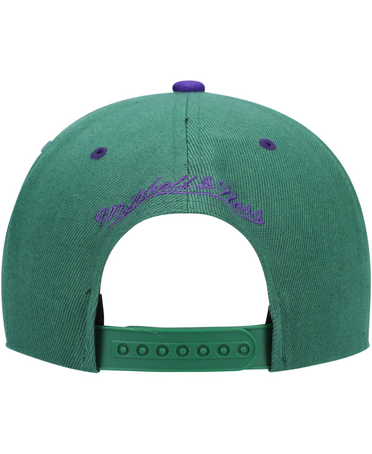 Men's Mitchell & NessMilwaukee Bucks 40th Anniversary Color Flip Snapback Hat - Hunter Green