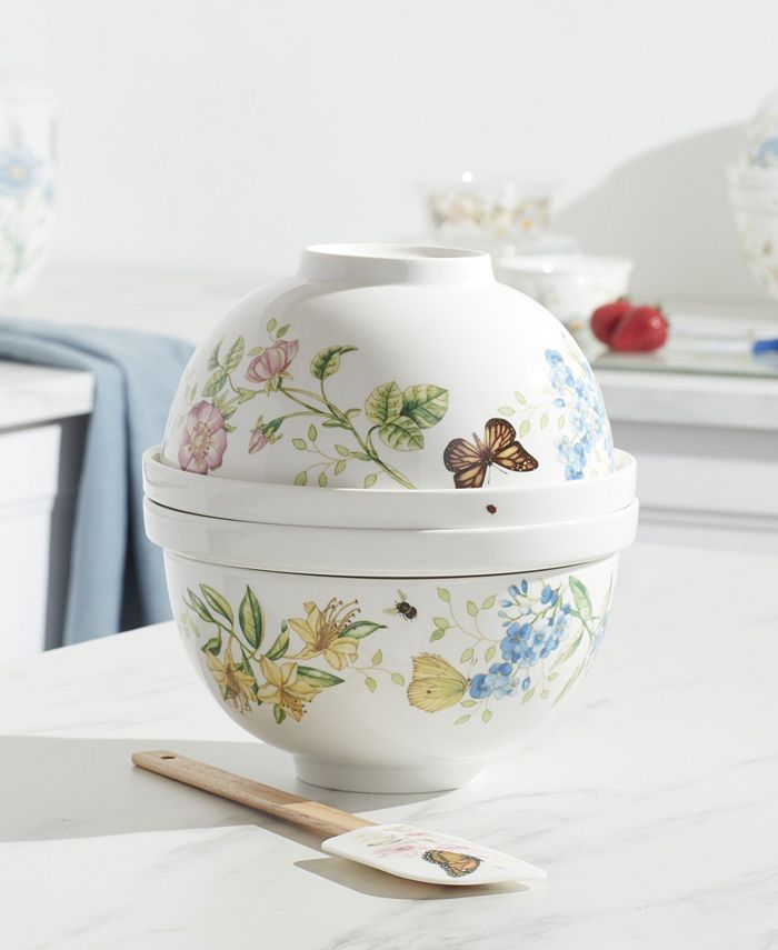 Lenox Butterfly Meadow Luna Nesting 8-Piece Dinnerware Set - Macy's
