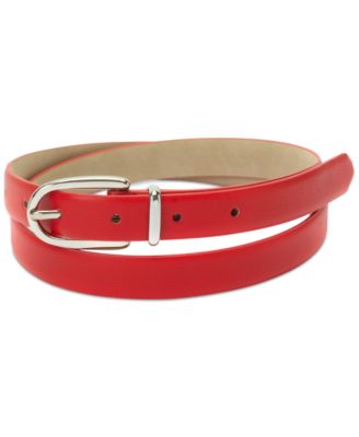 2-Pk Snake & Solid Belt, Created for Macy's