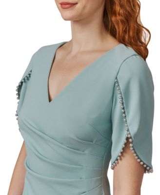 Pearl-Trim Cocktail Dress