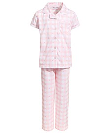 Girl's Mommy & Me Matching Notch Collar and Pant Gingham Set, Created for Macy's 