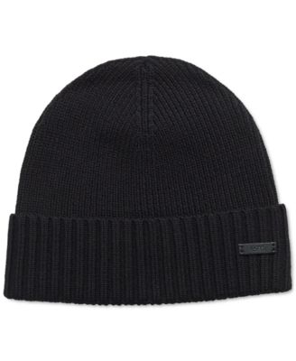 Men's Virgin-Wool Beanie Hat