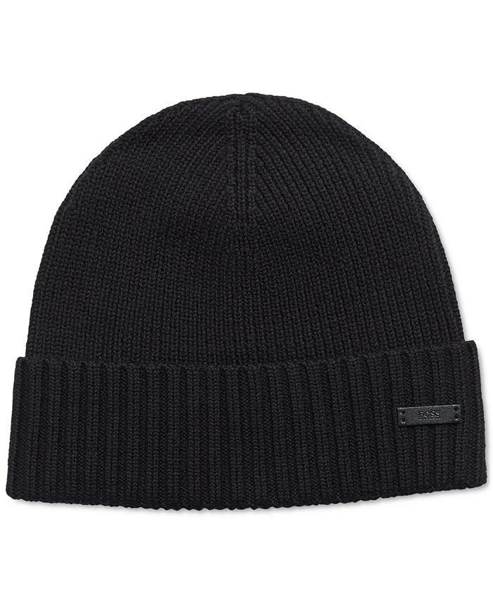 Hugo Boss Men's VirginWool Beanie Hat Macy's