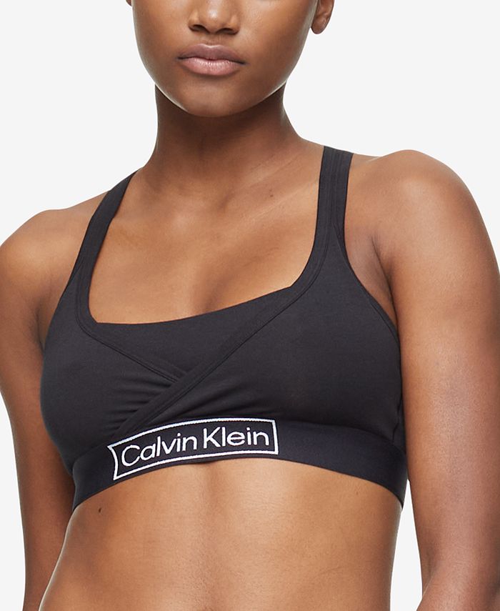 Calvin Klein Underwear Reimagined Heritage Unlined Bralette Black Women's