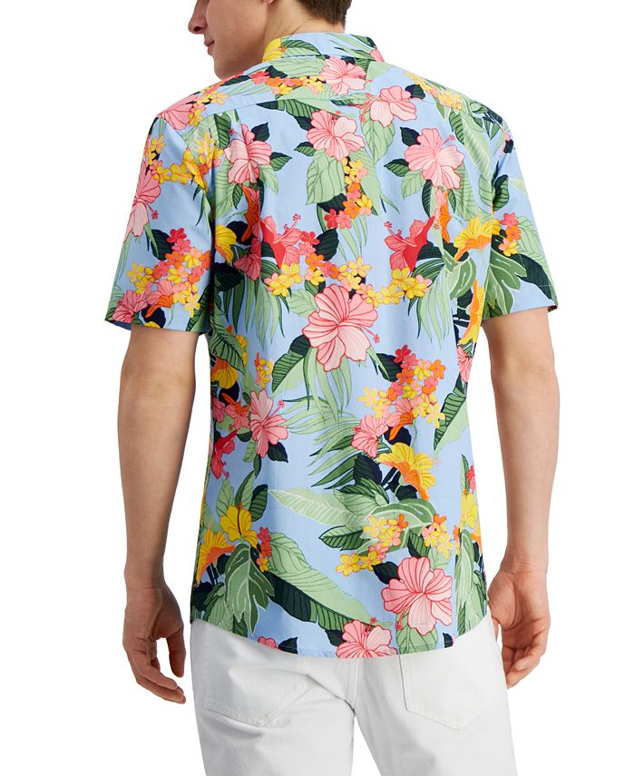 Club Room Men's Short Sleeve-Print Shirt, Created for Macy's & Reviews ...