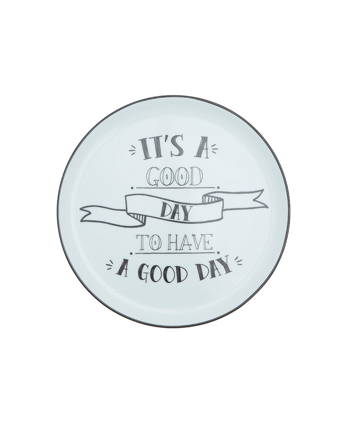 Be Happy 4-Piece Cake Plate Set