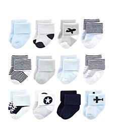 Baby Boys and Girls Socks, Pack of 12