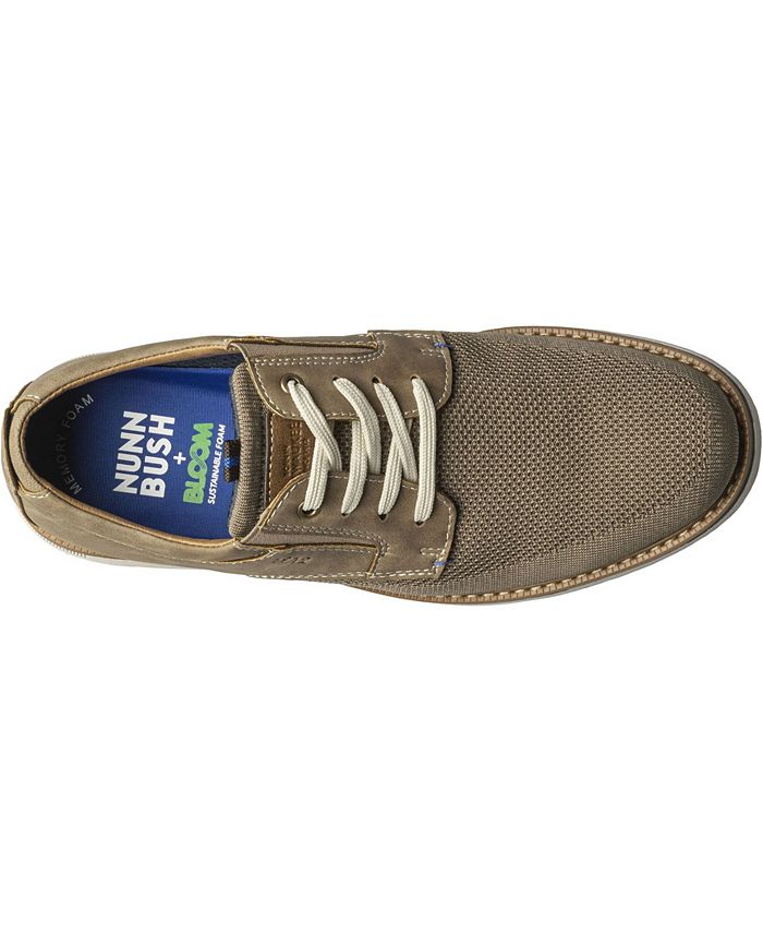 Nunn Bush Men's Otto Knit Plain Toe Lace Up Oxford Shoes & Reviews