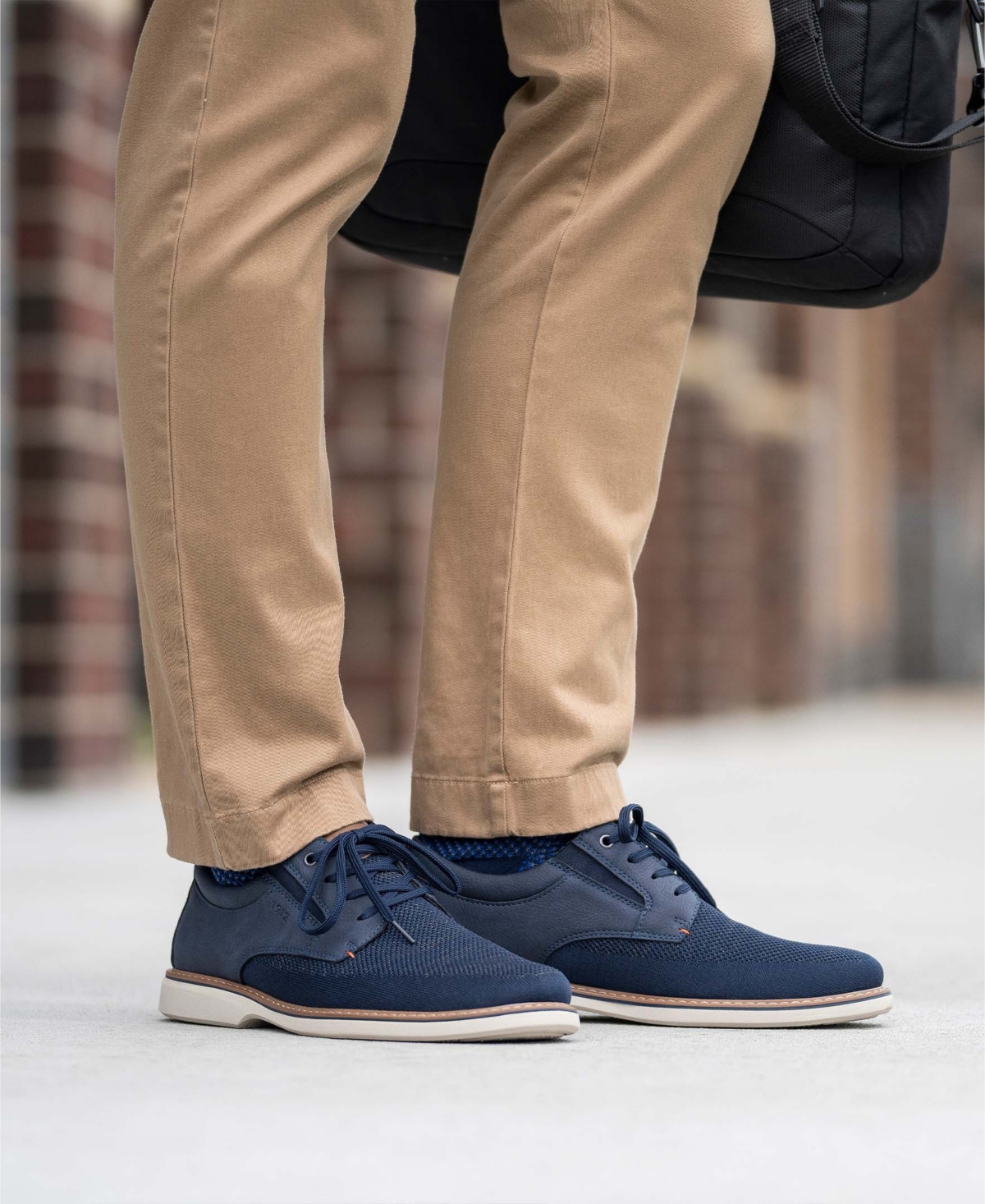 Men's Otto Knit Plain Toe Lace Up Oxford Shoes