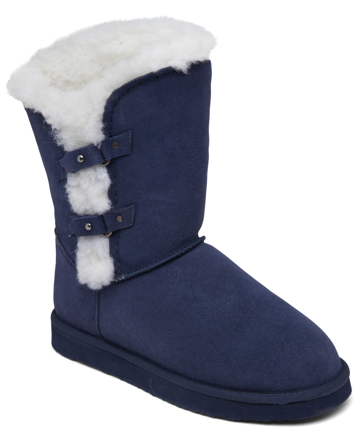 Shop Bearpaw Toddler Girls Camila Winter Boots From Finish Line In Cadet