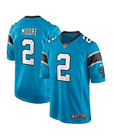 Men's D.J. Moore Blue Carolina Panthers Game Jersey