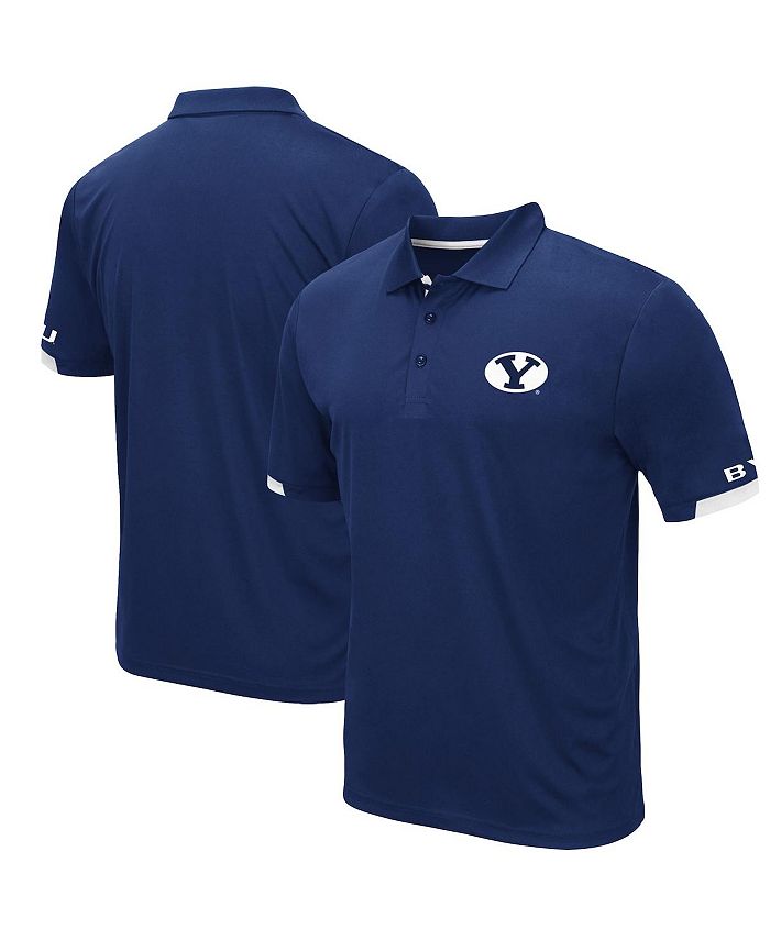 Colosseum Men s Navy BYU Cougars Logo Santry Polo Shirt Macy s