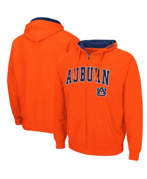 Мужское худи Colosseum Orange Auburn Tigers Arch Logo 3.0 Full-Zip
