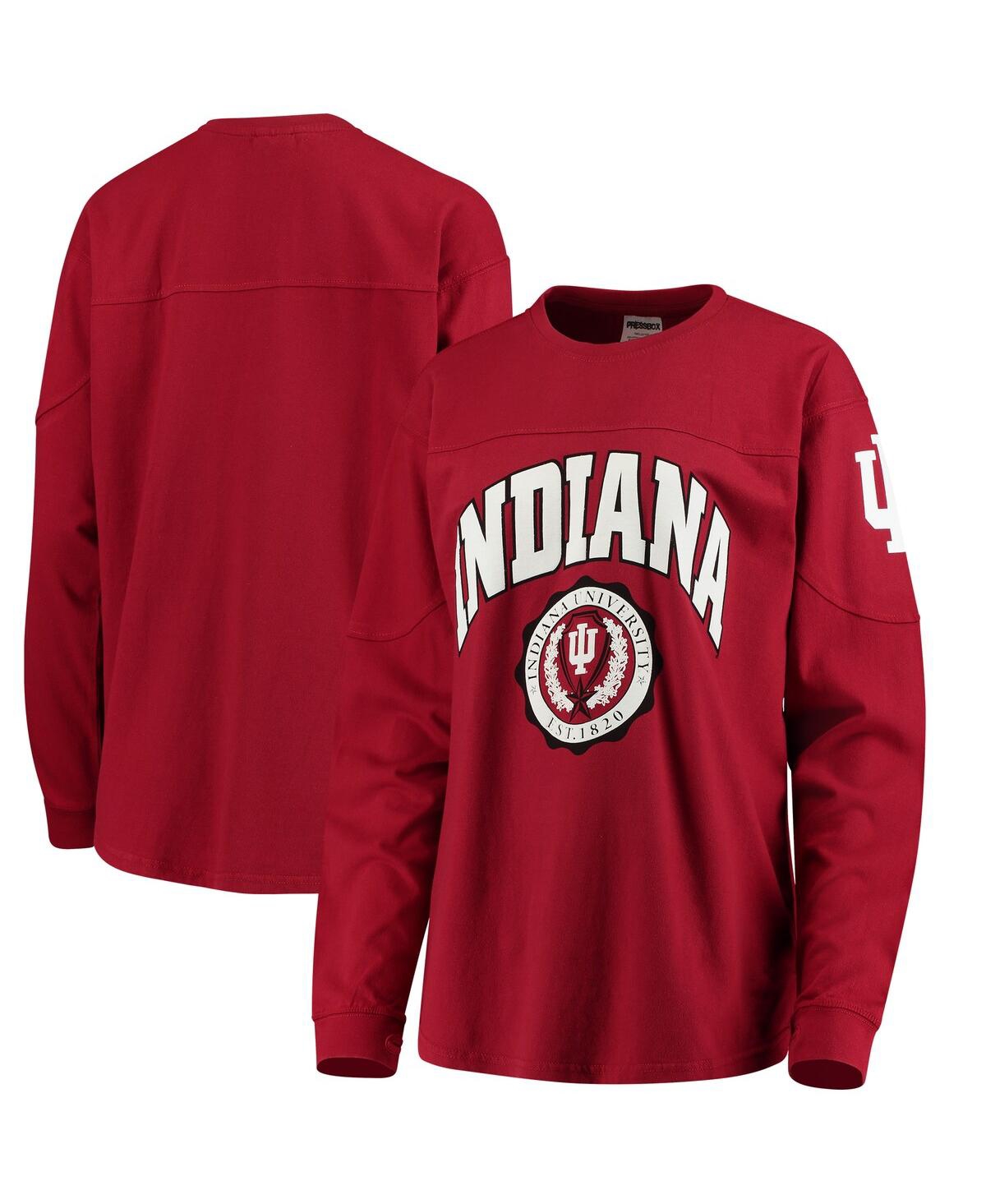 Women'sIndiana Hoosiers Edith Long Sleeve T-shirt - Crimson