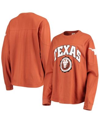 Женская футболка Pressbox Texas Orange Texas Longhorns Edith с длинным рукавом 7490₽