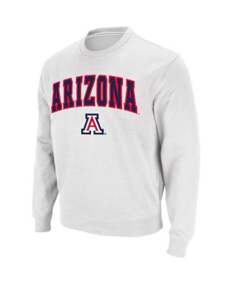 Men's Arizona Wildcats Arch and Logo Crew Neck Sweatshirt