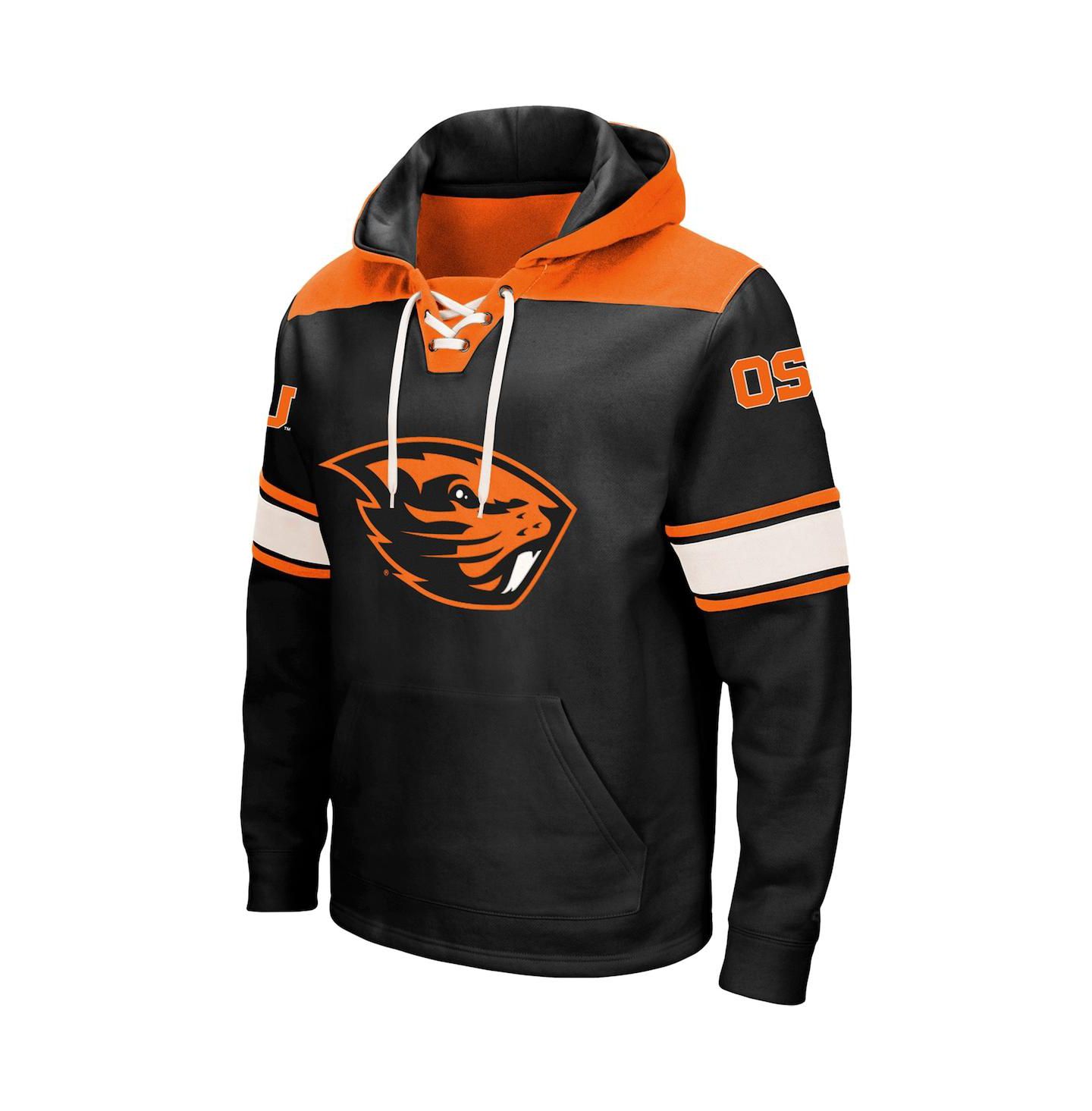 Мужское худи Colosseum Black Oregon State Beavers 2.0 Lace-Up — фото 3