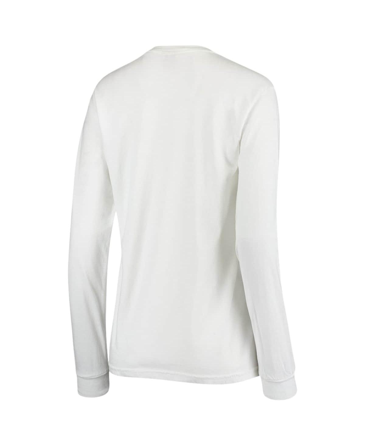 Women'sAuburn Tigers Drawn Logo Oversized Long Sleeve T-shirt - White