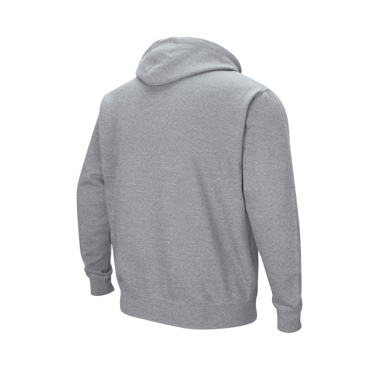 Men's Heathered Gray Northern Arizona Lumberjacks Arch and Logo Pullover Hoodie