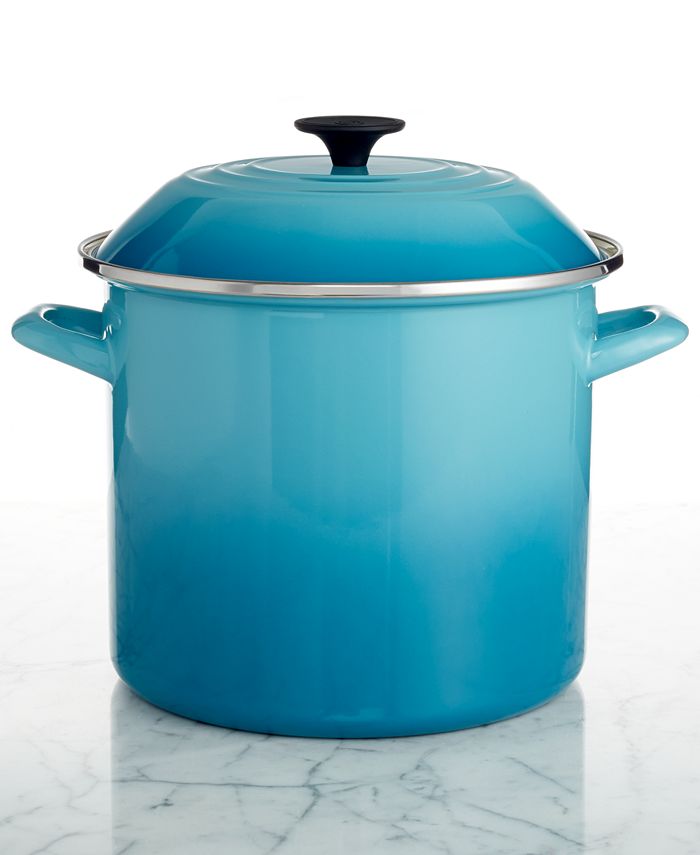 Le Creuset Enameled Steel 8 Qt. Covered Stockpot - Macy's