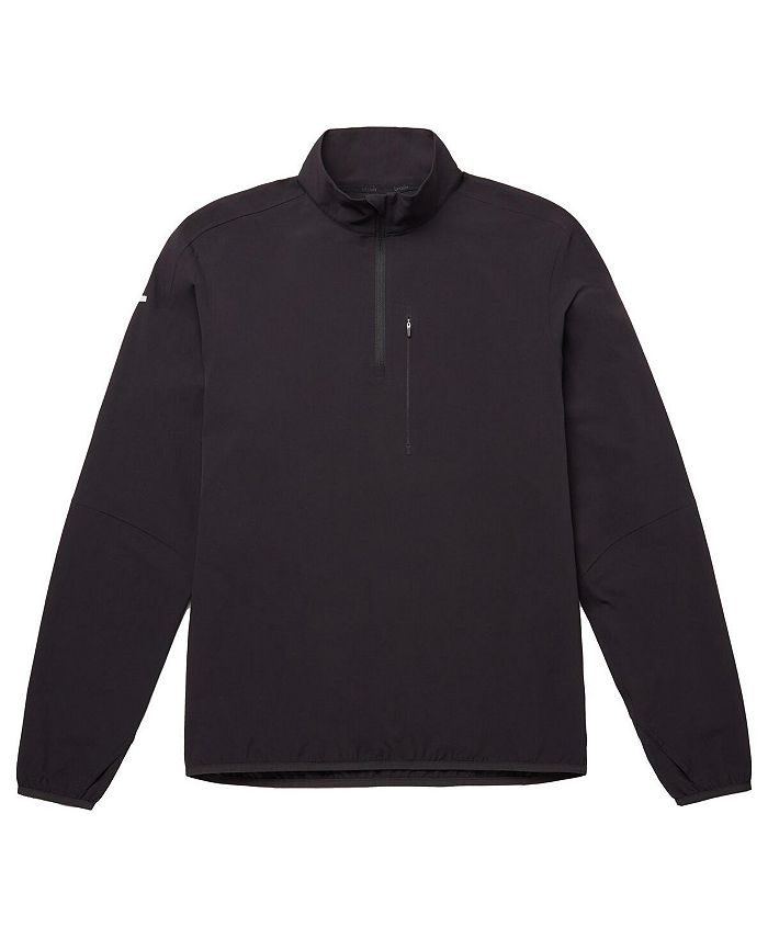 BRADY Men's Black Zero Weight Half-Zip Pullover Top - Macy's