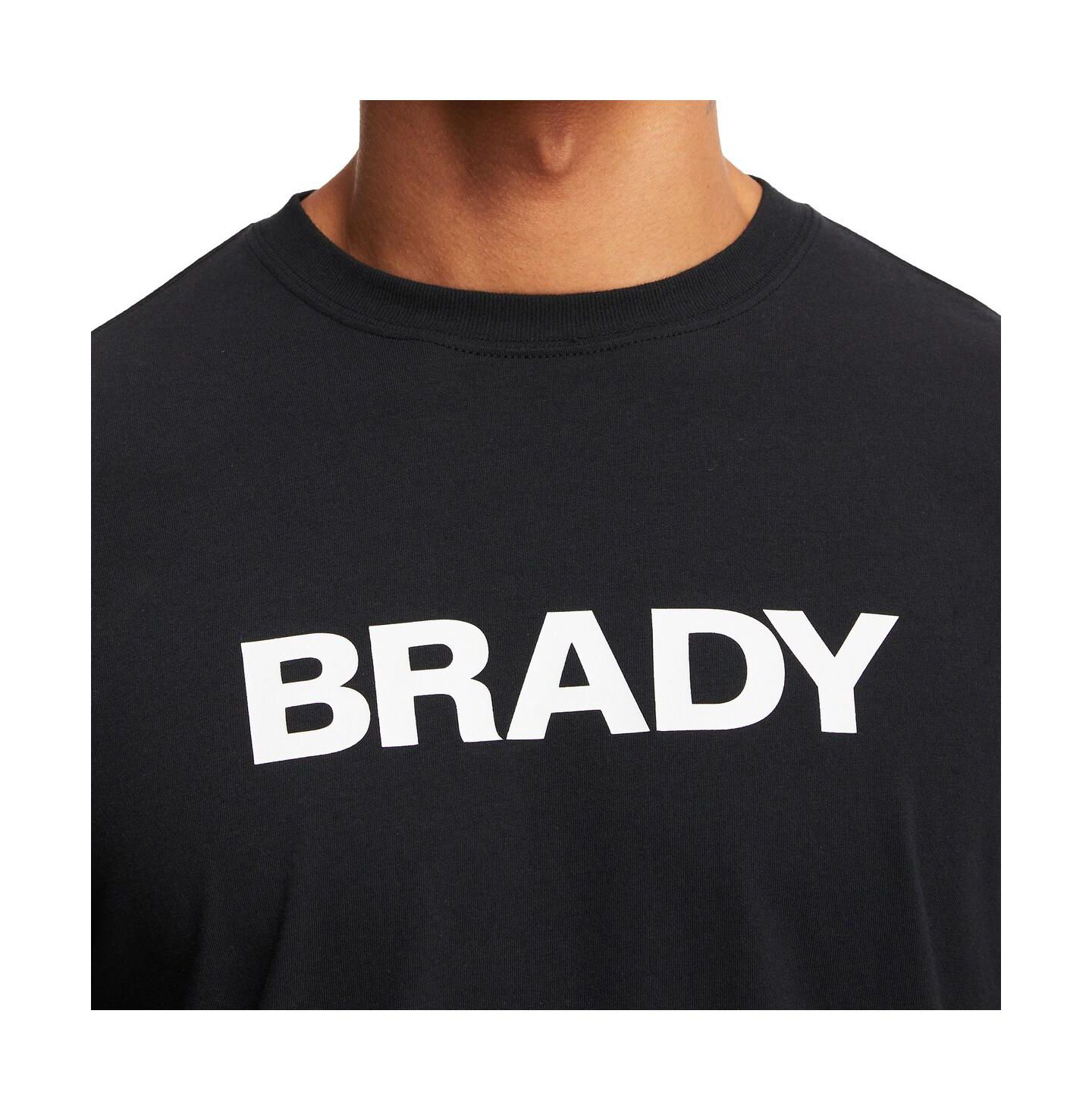 Мужская футболка BRADY Black Wordmark Long Sleeve — фото 5