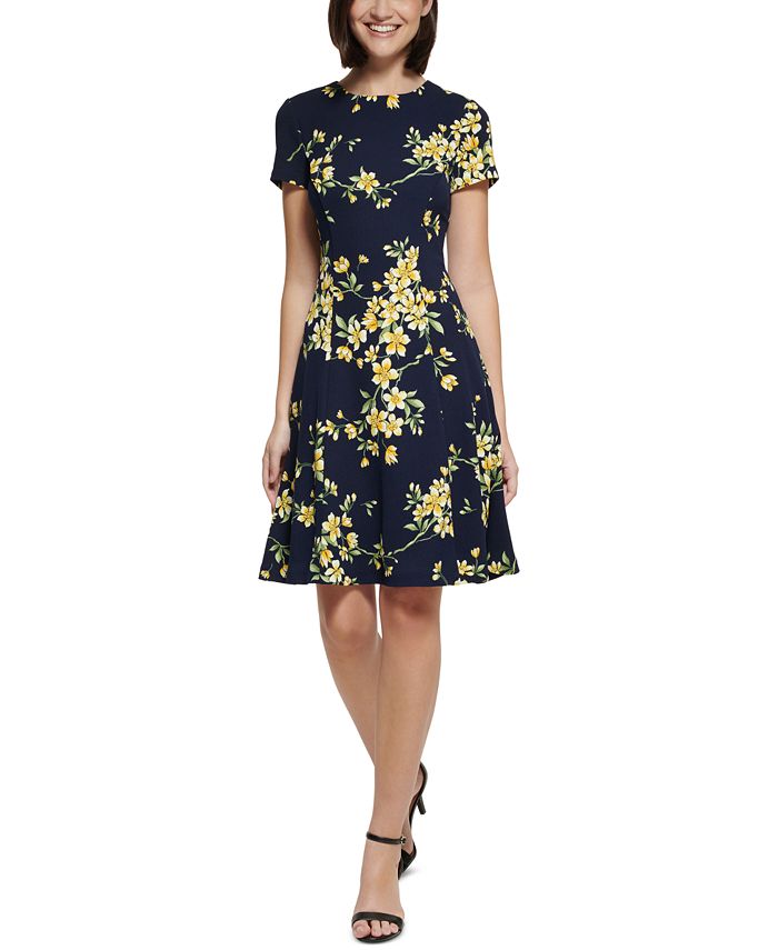 Jessica howard yellow floral on sale dress