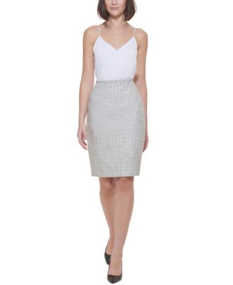 calvin klein tweed skirt