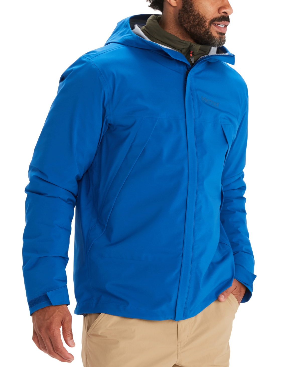 Marmot Men's Precip Pro Jacket In Dark Azure