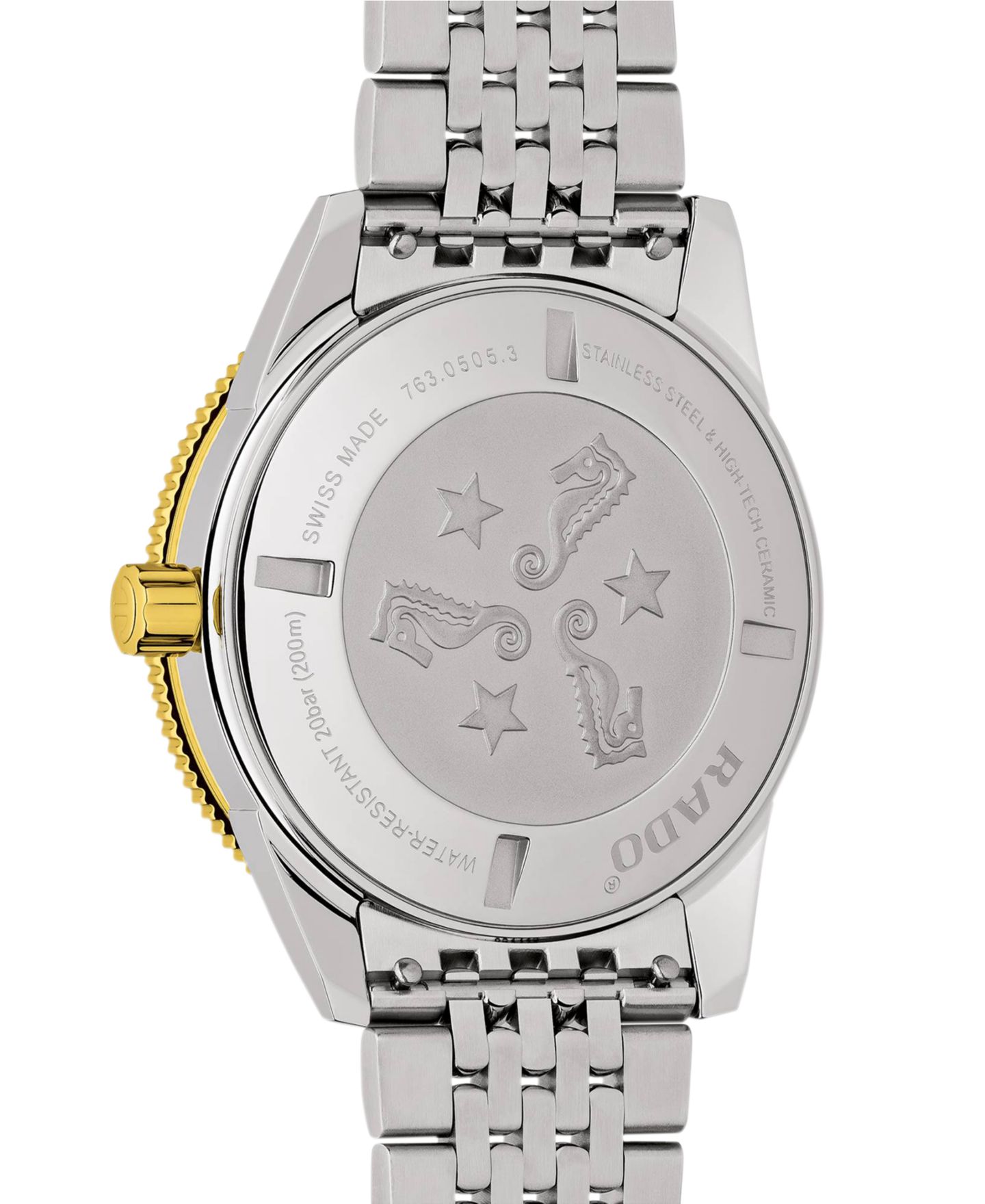 Мужские часы Rado Captain Cook Automatic Two-Tone Stainless Steel Bracelet Watch 42mm — фото 3