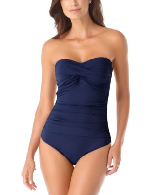 Photo 1 of Anne Cole Twist-Front Ruched One-Piece Swimsuit
SIZE 6