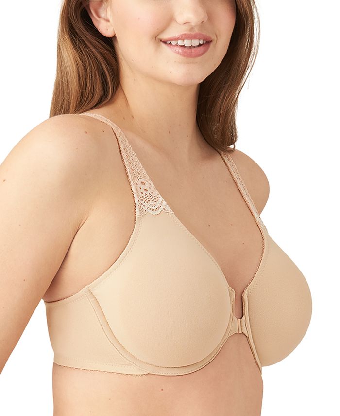 Wacoal Women's Body By Windows Front Close T-back bras, Toast, 32C