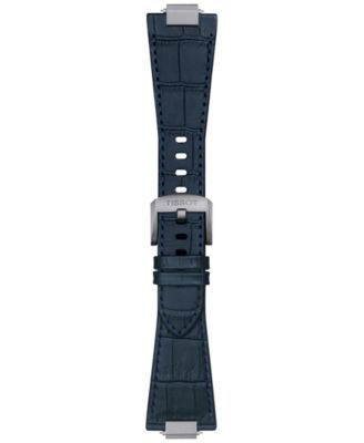 Men's PRX Blue Leather Strap Watch 40mm