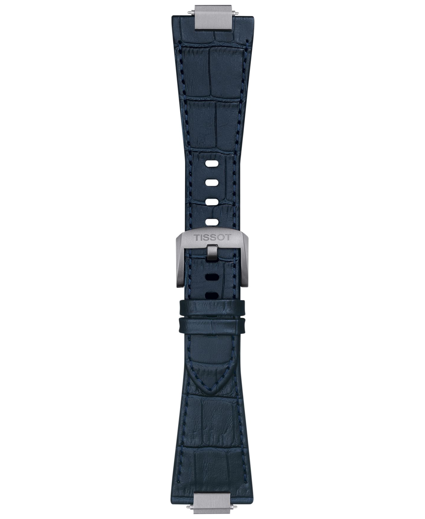 Мужские часы Tissot PRX Blue Leather Strap Watch 40mm — фото 4