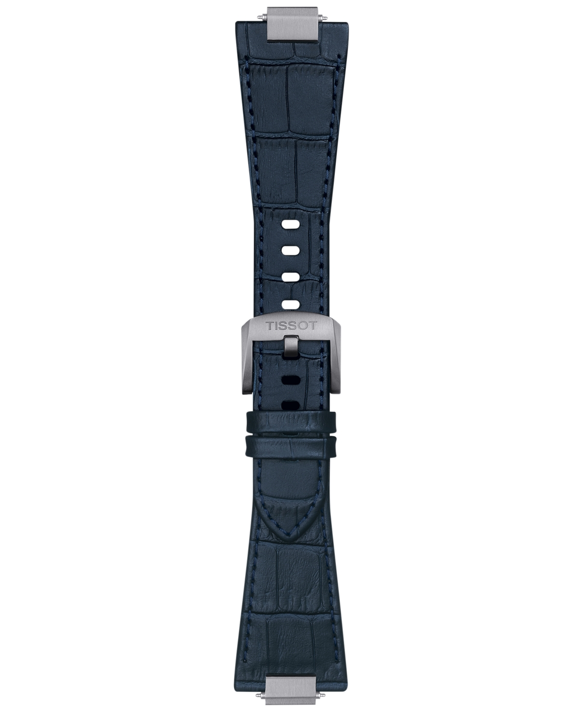 Shop Tissot Men's Prx Blue Leather Strap Watch 40mm