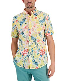 Men's Big Island Tropical Poplin Shirt, Created for Macy's