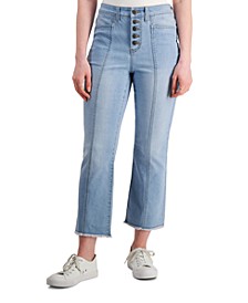 Button-Fly Cropped Jeans, Created for Macy's