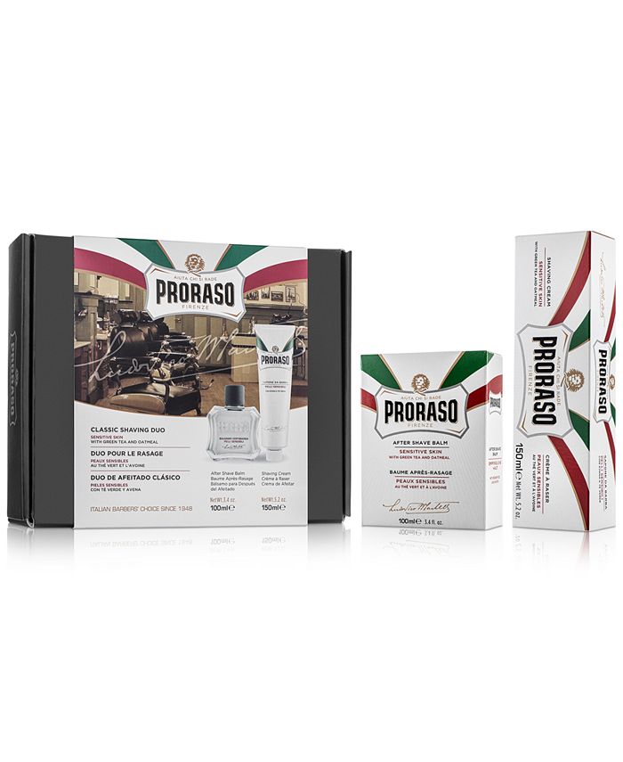 Proraso 2Pc. Classic Shaving Cream & After Shave Balm Set Sensitive Skin Formula Macy