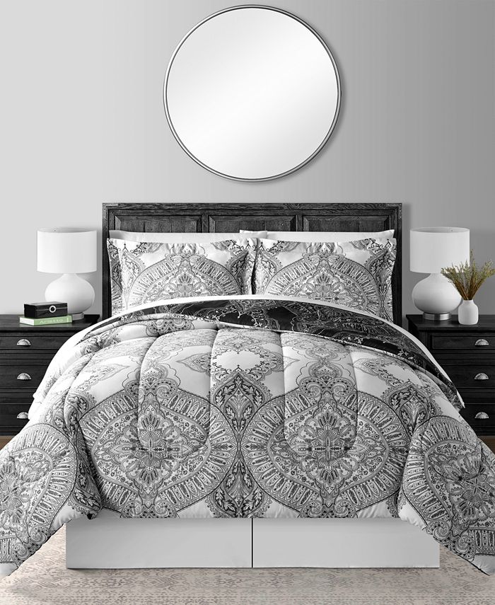 Chanel Bedding Set Black Line And White Background