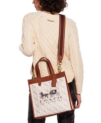 Coach Saddle Brown Park Metro Horse & Carriage Leather Tote
