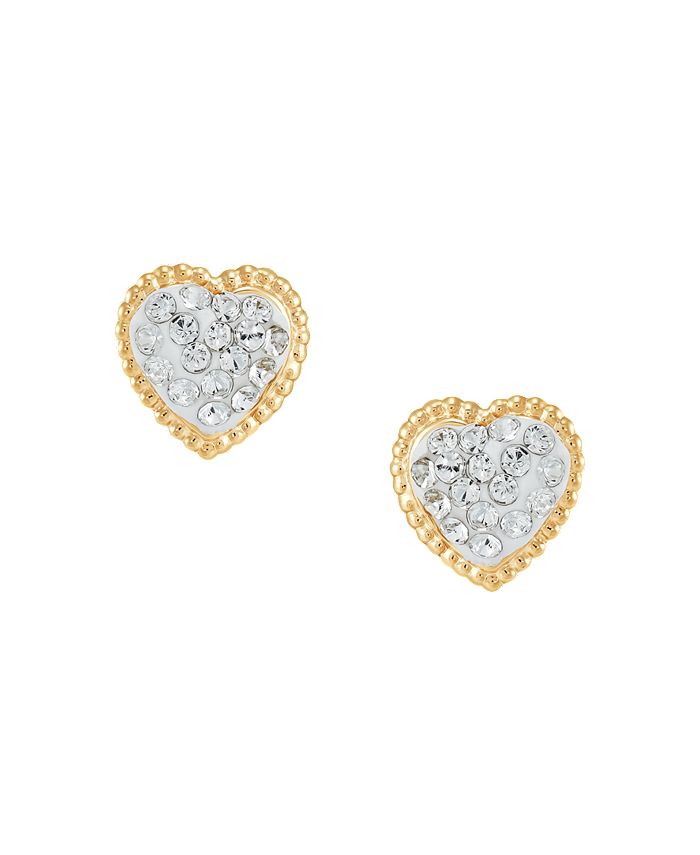 Macy's Children's Heart Hoop Earrings in 14k Gold, 2mm - Macy's
