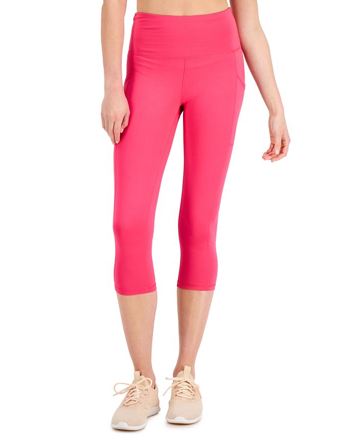 MSRP $35 Ideology Women Petite Compression High-Rise Cropped
