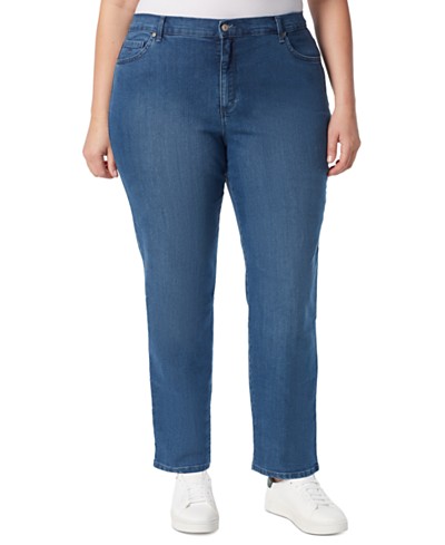 Style & Co Plus Size Pull-On Wide-Leg Cropped Jeans, Created for Macy's -  Macy's