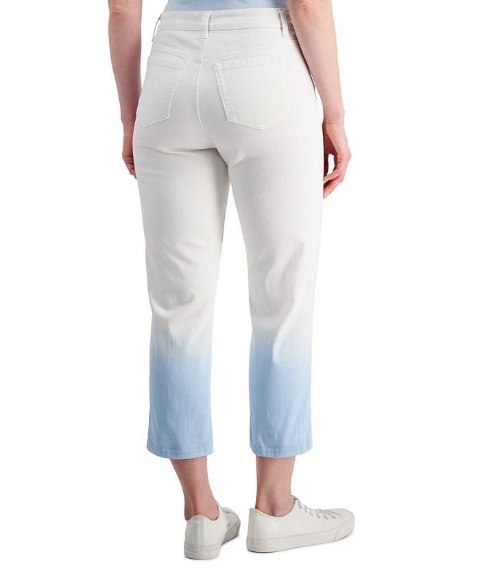 Style & co curvy cuffed capri jeans clearance