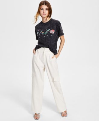 Junk Food - Women's Cotton Pink Floyd Graphic-Print Tee